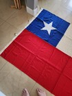 Large Vintage 4 Hook Chilean  Flag