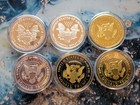 Donald Trump 2018 24k Gold Plated Collectible Eagle Coin With Fit Display Case
