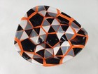 Uninflated Orange Black Grey   White Soccer Ball For Sports Training