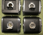 4 Hasselblad 12 Film Backs 120 Film  1st Version  Lot Of 4 Holders Magazine