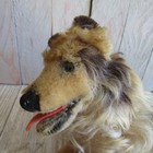 Vintage Steiff Collie Dog -tag button Missing Stuffed Animal  Body 12  W tail