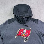 Tampa Bay Buccaneers Mens Hoodie Large Grey Nike Pullover Hooded Sweatshirt