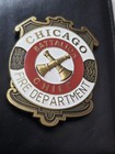 Obsolete Chicago Fire Department Chief Battalion Badge Made By Tsi   Wallet Too 