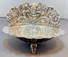 Antique Spanish Colonial Solid Silver Baptismal Font Shell Dish