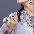 4pcs Finger Cymbals Finger Zills For Belly Dance Brass Hand Cymbal 5 3cm 2 1in