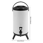Insulated Beverage Container With Spout Cold And Hot Drink Dispenser White 12l