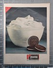 1964 Oreo Print Ad Bowl Of Cream Chocolate-y Oreo Cookie Nabisco