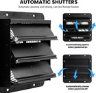12-inch Wall-mount Shutter Exhaust Fan With Adjustable Speed 1200 Cfm For Sheds