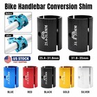 1pair Aluminum Bike Handlebar Stem Shim Reducer Adapter 25 4-31 8mm 31 8-35mm