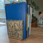 Vintage Bookends Silver Matina Paul Evans Brutalist Mcm Set