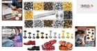 Versatile 240 Packs Double Cap Rivets In 4 Colors - Ideal For Leather Crafts