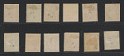 Australia Kgv King George V Heads 12 Mint Stamps   d-4d Shades Sg 94 104 Types
