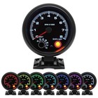  3 75  95mm Tachometer 0-8000 Large Rpm Gauge 7 Color Car Auto Tacho Black