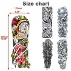 5pcs Large Temporary Body Art Arm Tattoo Sticker Sleeve Man Women Waterproof Usa