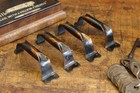 X1 Antique Yawman Erbe Copper Flashed Drawer File Pull Japanned Cabinet Handle