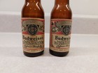 Vintage Budweiser Mini Beer Bottle Salt   Pepper Shakers Set