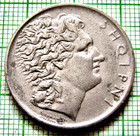 Albania King Zog 1926 R 1 Lek  Alexander The Great On Horseback  Nickel