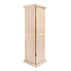 Pegboard Tower Display 4 Sided Spinner Top Base Hinged Rotating Peg Board 5  H