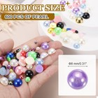 600pcs Half Pearl 8mm Plastic Half Flatback Imitation Pearls Cabochon purple Ab 