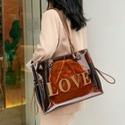 Bag Transparent Jelly Large Tote Pvc Clear Handbag Women Shoulder Capacity Beach