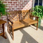 Outdoor Bench 47 In Wood Garden Bench 600lbs Park Patio Yard Porch Bench
