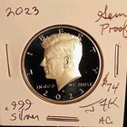 2023 S Silver Proof Gem Deep Cameo Kennedy Half Dollar   999 Fine 99 9  Silver A