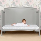 Dream On Me Dreamland Orthopedic Firm Fiber Crib And Crib  Grey Vinyl Cover 