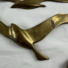 Vintage Set Of 3 Brass Flying Seagulls Birds Wall Hanging Mid Century Modern Mcm