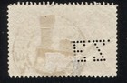 Bosnia   Herzegovina 1906  20h Sc 36  Used  Vf   e z    Perfin