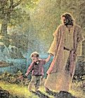 Christ   Young Child - 18x18 Pillow Cover - New - Hidden Zipper  Linen-like