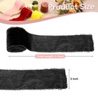 1 Roll Velvet Ribbon  3 Inch X 3 Yard Silk Frayed Ribbon  Black