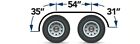 120  Stainless Steel Smooth Full Fenders W  Brackets Fits Peterbilt Fl Kw Pr