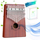 Finger 17 Keys Kalimba Thumb Piano Instrument Mahogany Wood And Tuner Hammer Bag