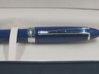 Aurora Ipsilon Deluxe Ballpoint Pen B32-c Blue With Chrome Trim