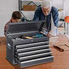 5-drawer Tool Chest Metal Tool Box Storage Cabinet Organizer With Lock   Keys