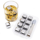Stainless Steel Reusable Whiskey And Wine Chilling Ice Cubes Set With Storage Ca