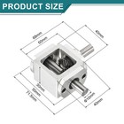 Gear Box 1 1 Single Output Shaft 10mm Shaft 68x71 5x30mm