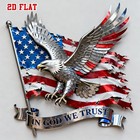 Custom Eagle Metal Sign In God We Trust Patriotic Wall Decor Gift