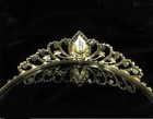 Colorful Bridal Princess Crystal Hair Tiara Wedding Crown Veil Headband Birthday