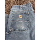 Lee Carpenter Jeans Mens 36x30 Light Wash Denim Utility Work Pants