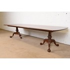 Henredon Georgian Mahogany Double Pedestal Extension Dining Table  Refinished