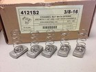 316 Stainless Steel Strut Nut Channel Reg Spring 3 8-16 Qty 50
