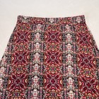 Cato Women s Pink Floral Paisley A Line Pull-on Maxi Long Skirt Elastic Size Xl