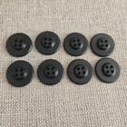 Lot Of 8 Vintage Button Orig Navy Peacoat Pea Coat Black Anchor Buttons 1 25 