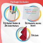 Acrylic Note Board Refrigerator Dry Erase Board Magnetic Clear 16   x12 