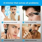 4in1 Men Nose Ear Face Neck Eyebrow Hair Mustache Beard Trimmer Shaver Clipper