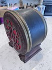 Vtg Temple Model No  15 Standard Antique Air Column Speaker Ornate Round Cabinet