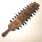 Aztec Sword Handmade Macuahuitl War Club Real Wood   Mexican Obsidian Shards