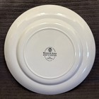 Vintage 10 1 4    Kew Blue Rose   White Flower Plate Collection By Wood   Sons Mcm