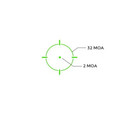 Holosun 507k-x2 Green Dot  32 Moa Ring   2 Moa Dot Sight - Black